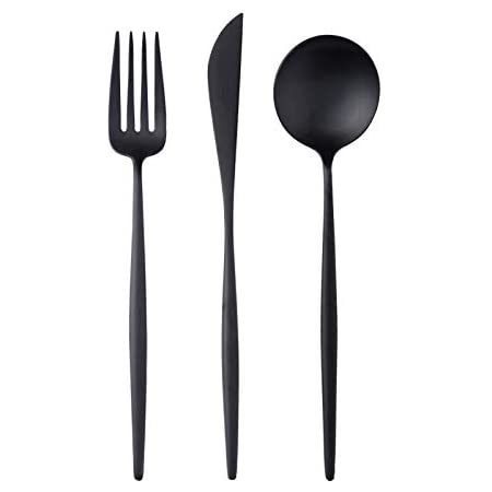 Art Deco Cutlery Matte Black - <p style='text-align: center;'><b>HOT NEW ITEM</b><br>
R 10</p>